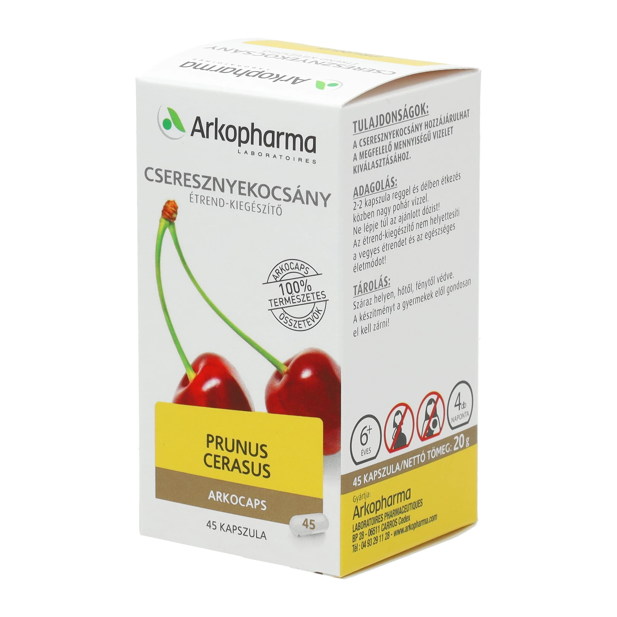 Arkocaps Cseresznyekocsány kapszula 45db