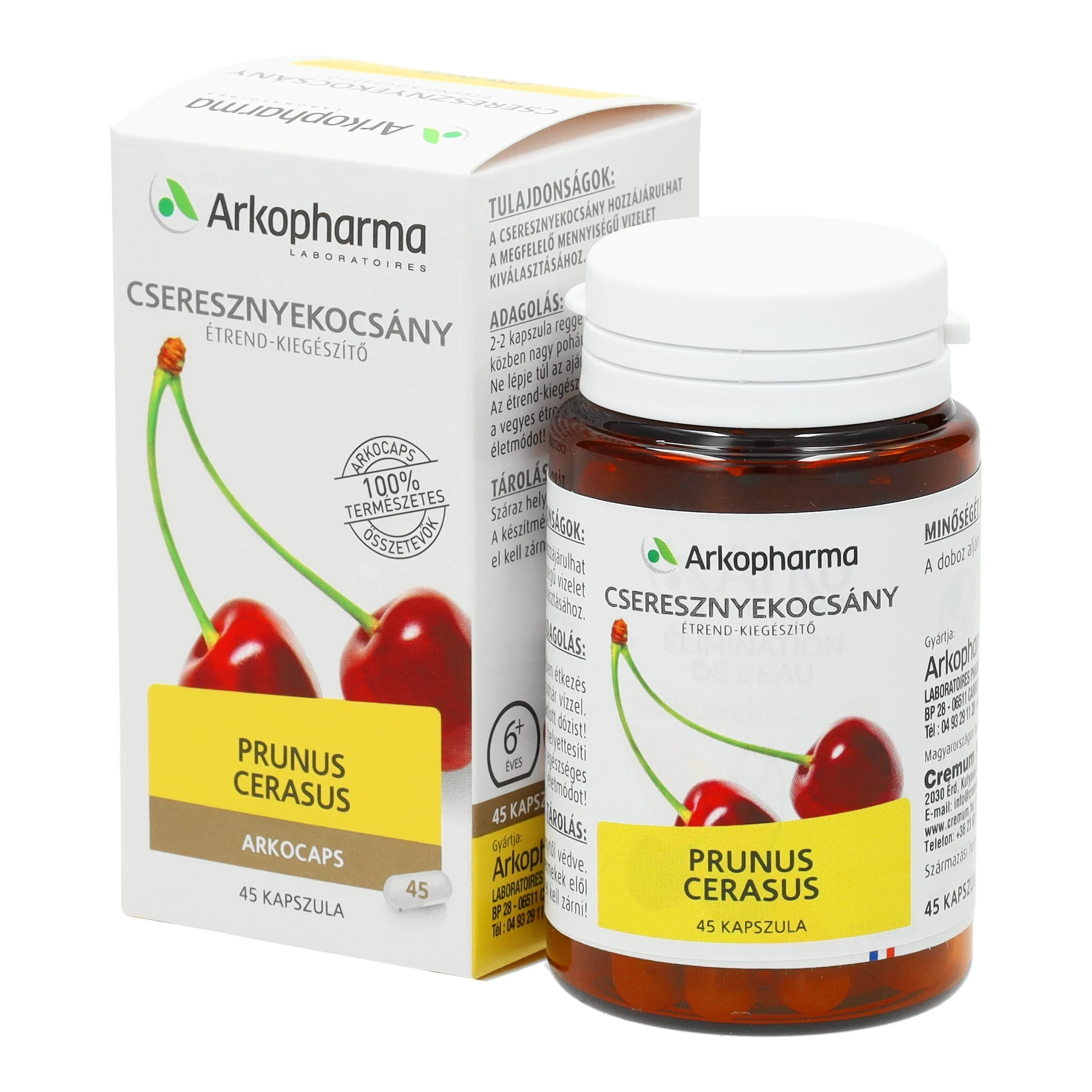 Arkocaps Cseresznyekocsány kapszula 45db