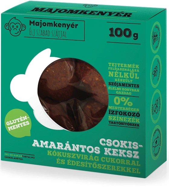 Majomkenyér csokis amarántos paleokeksz 100g