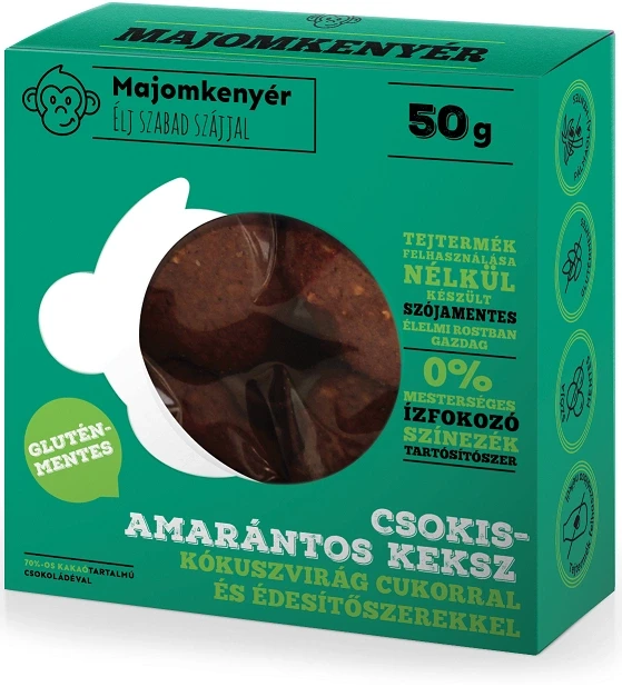 Majomkenyér csokis amarántos paleokeksz 50g