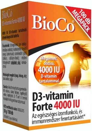 BioCo D3-vitamin Forte 4000 IU Megapack 100db