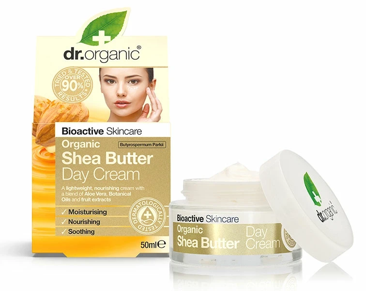 Dr.Organic Nappali arcápoló krém bio shea vajjal 50 ml