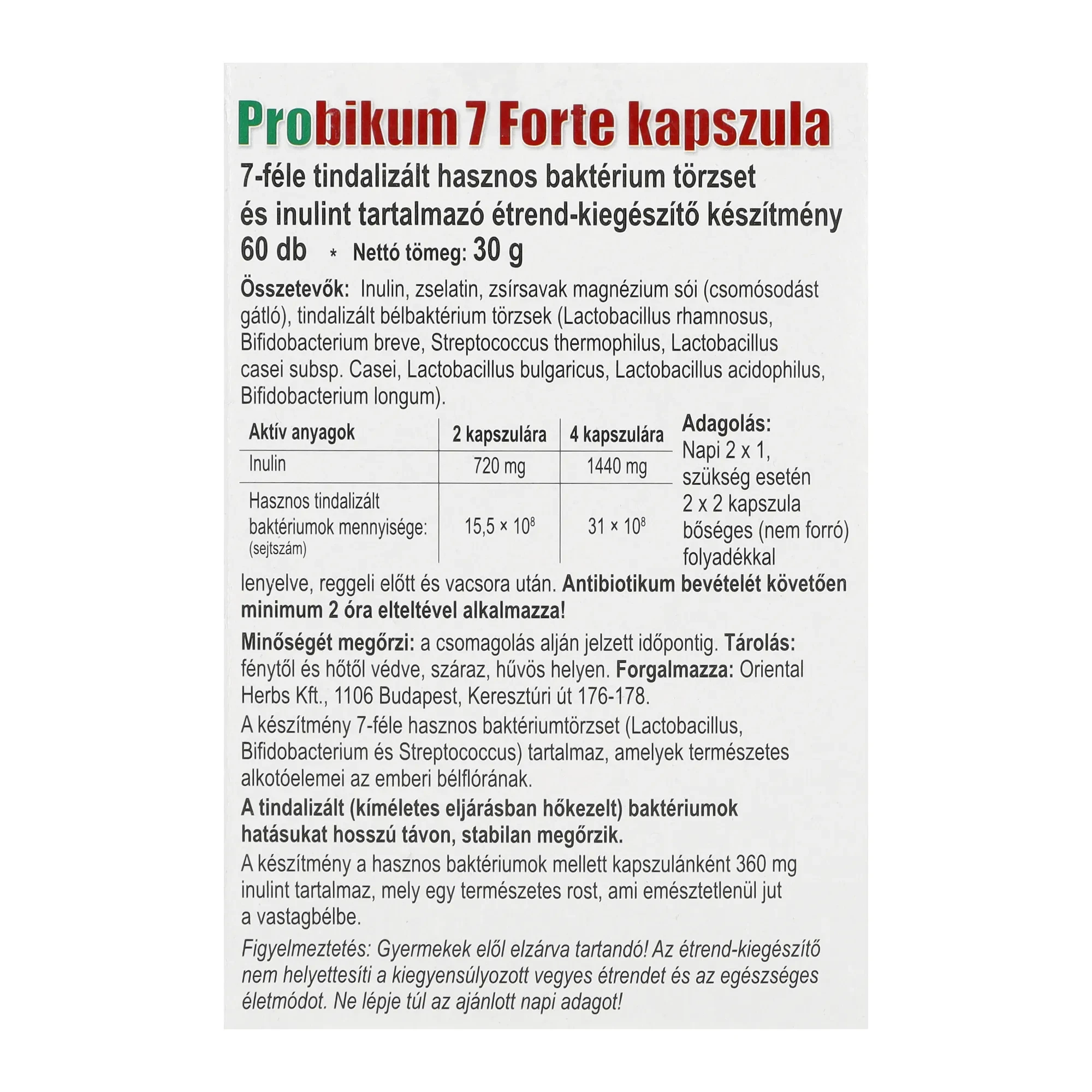 Dr. Chen Probikum forte 60db
