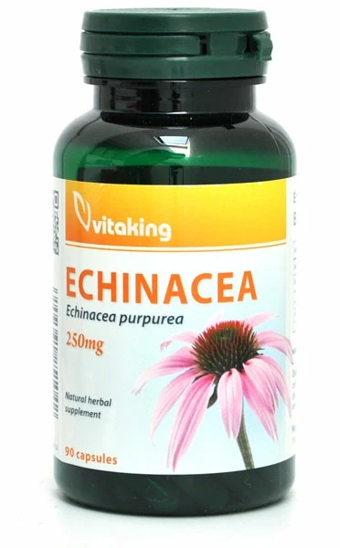 Echinacea 250 mg Bíbor kasvirág 90 db kapszula (Vitaking)