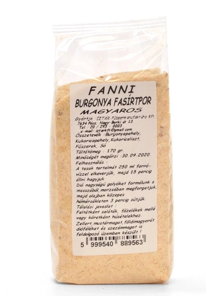 Íz Tár burgonya alapú fasírtpor magyaros ízesítéssel 170g