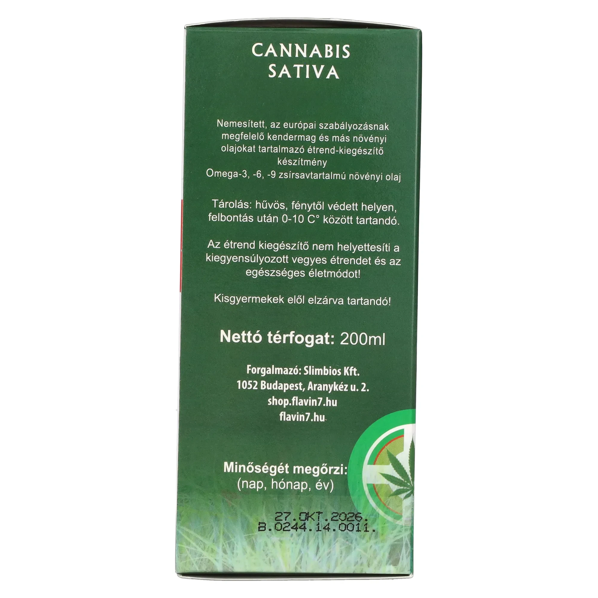 Medicannabis olaj 200ml
