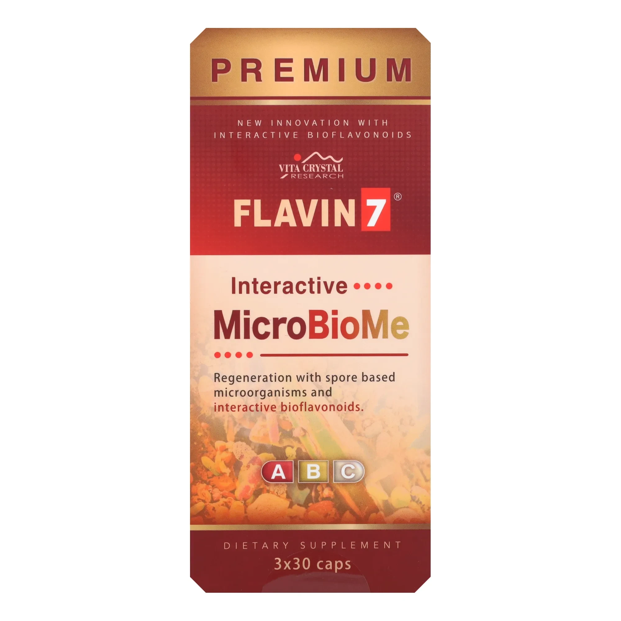 Flavin 7 Premium Interactive MicroBioMe kapszula 3x30 db
