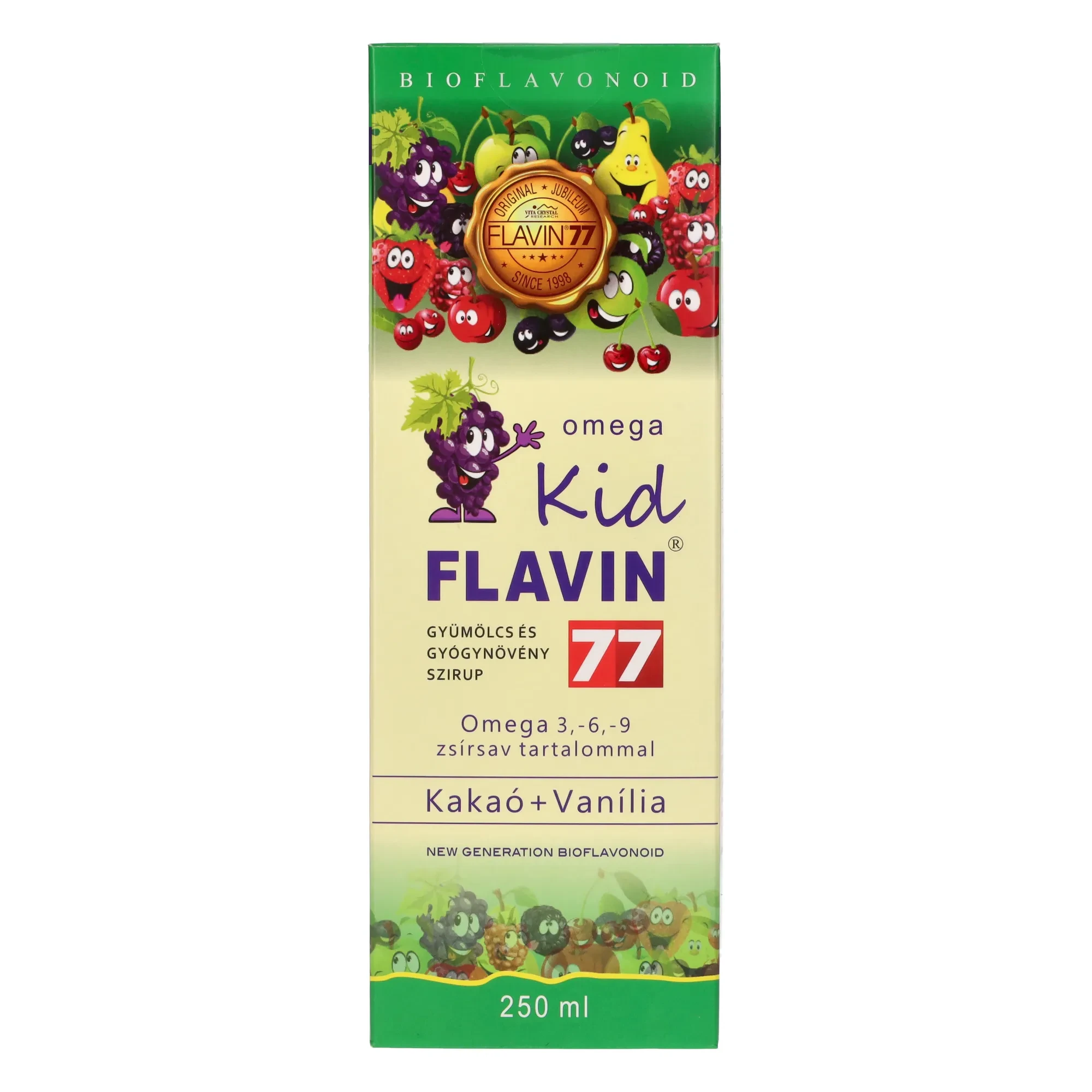 Flavin 77 Omega Kid szirup 250 ml (green)