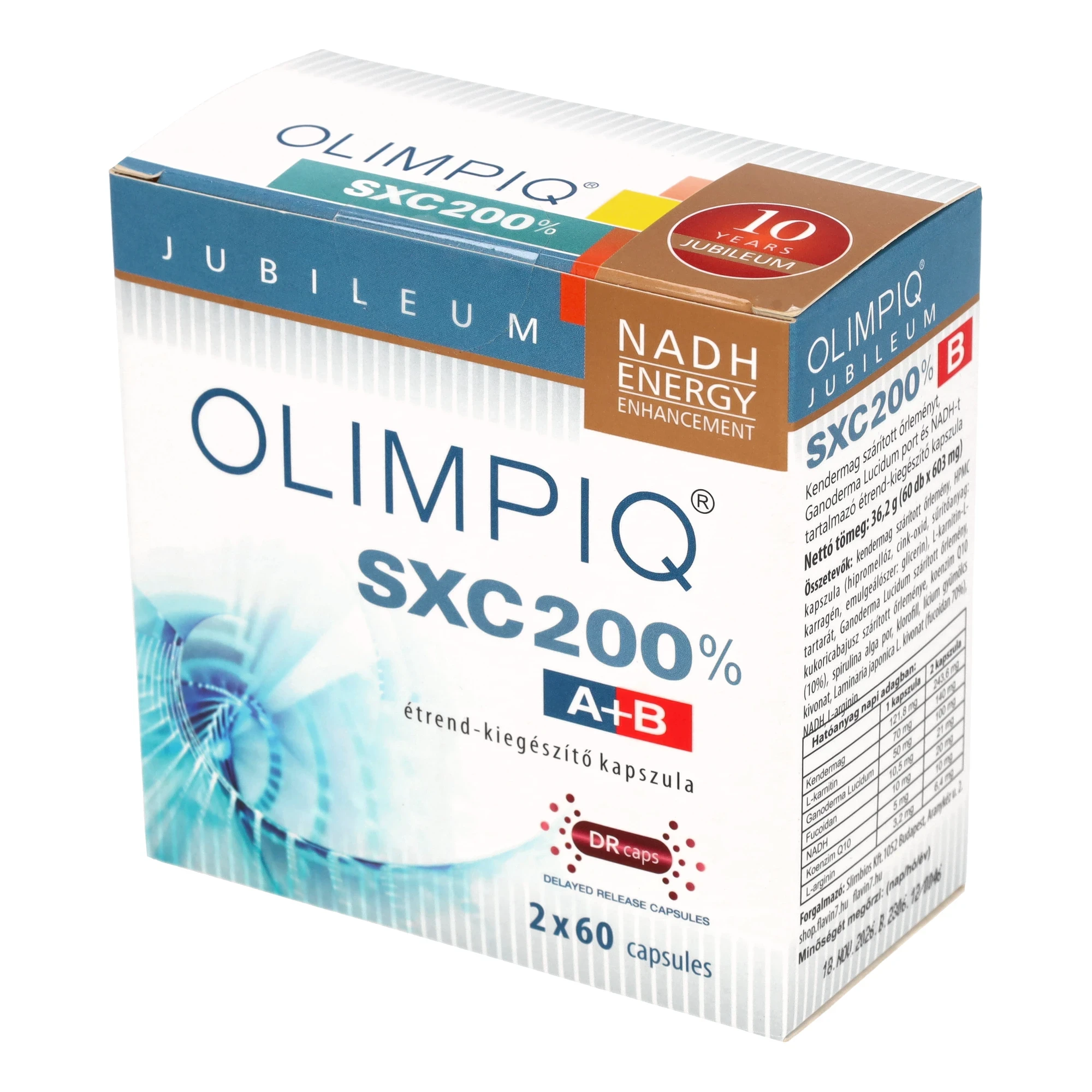 Olympiq SXC Jubileum  200 % A+ B Étrend-kiegészítő Kapszula 2x60 db