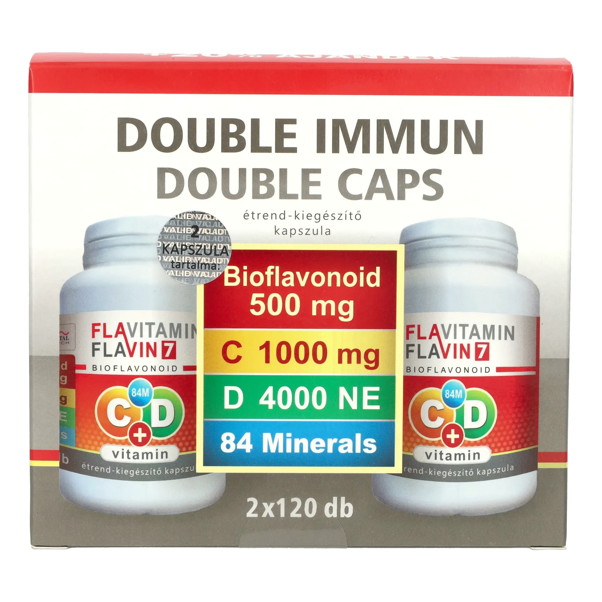 Flavitamin Double Immun C+D vitamin 2 x120db