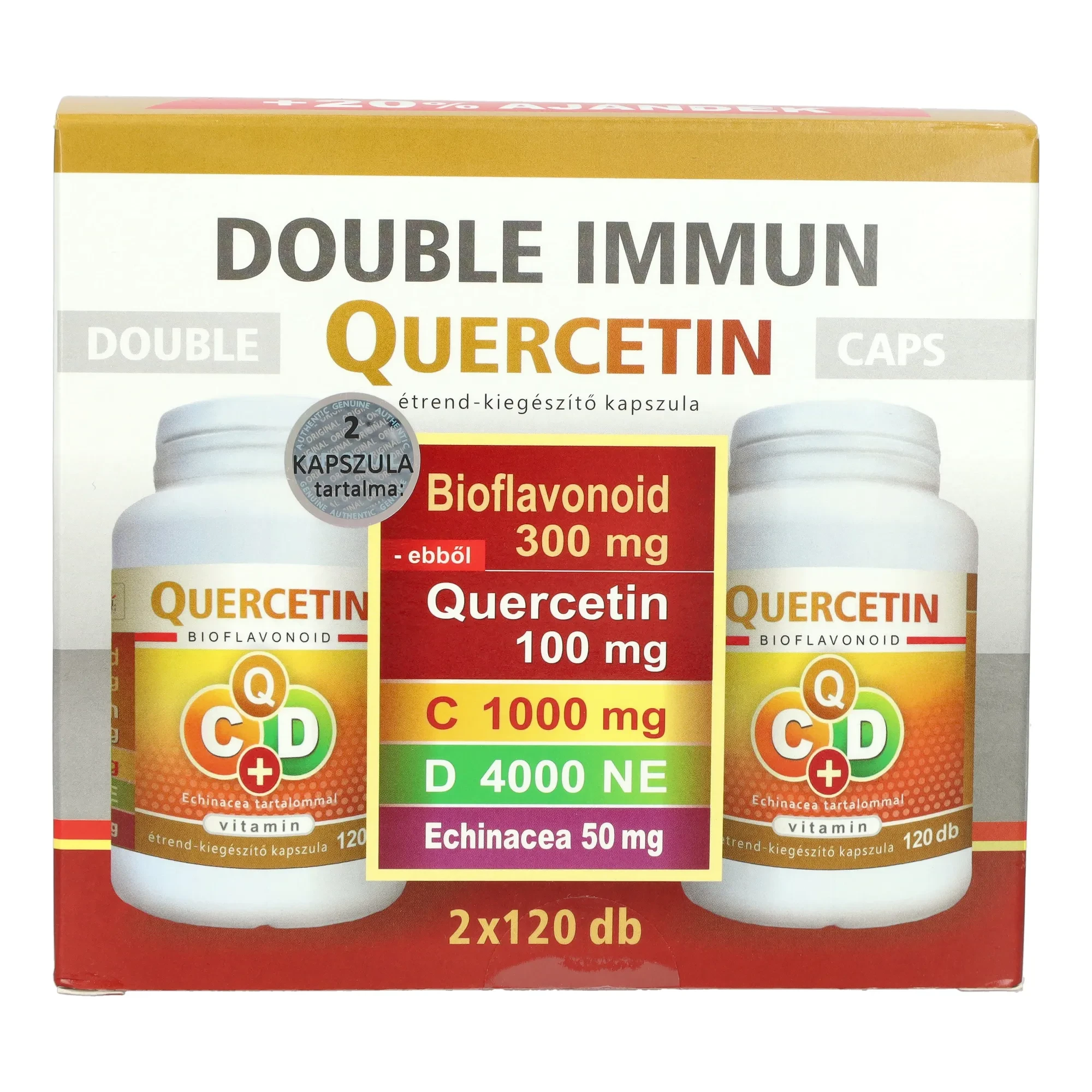 Flavin Double immun Quercetin C+D 2 x120db