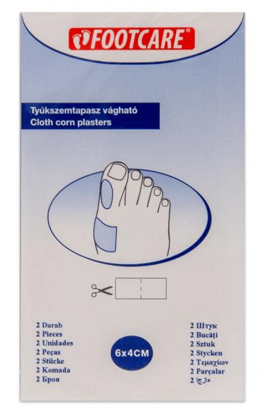 Footcare tyúkszemtapasz vágható 2 db 6x4 cm