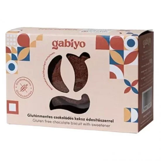 Gabiyo Gluténmentes keksz - Étcsokoládés (hozzáadott cukor nélkül) 100g