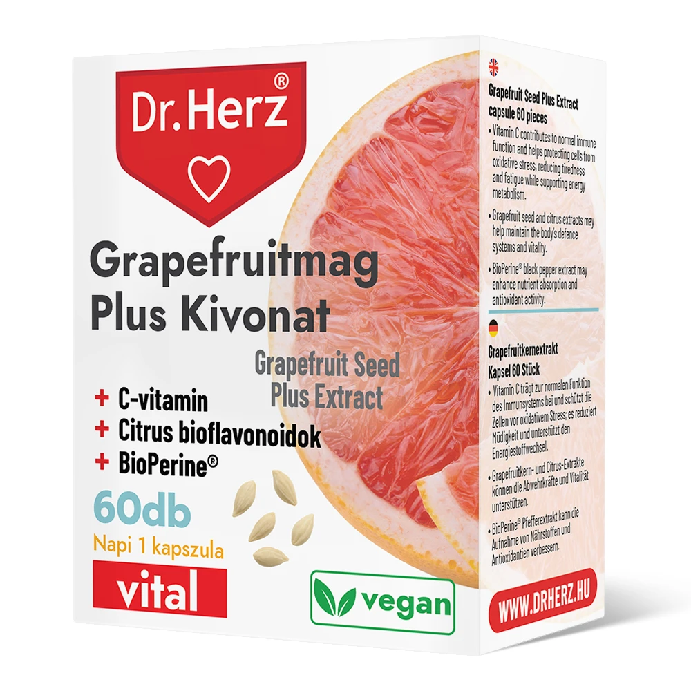 Dr. Herz Grapefruitmag Plus kivonat kapszula 60db