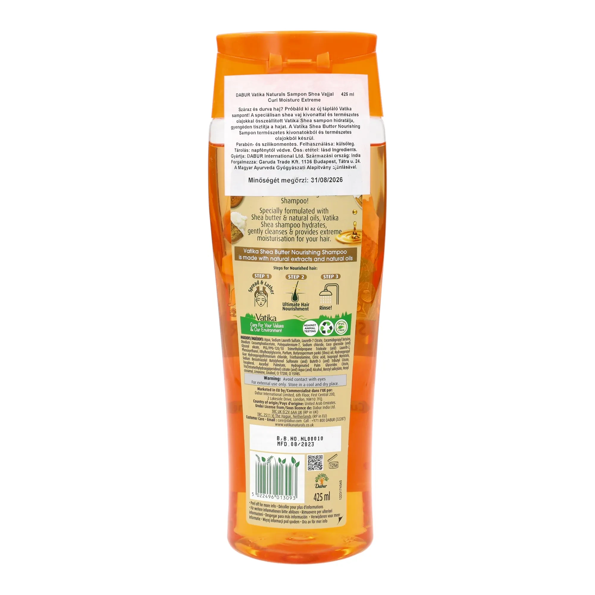 Dabur Vatika Naturals Sampon Shea Vajjal 425 ml