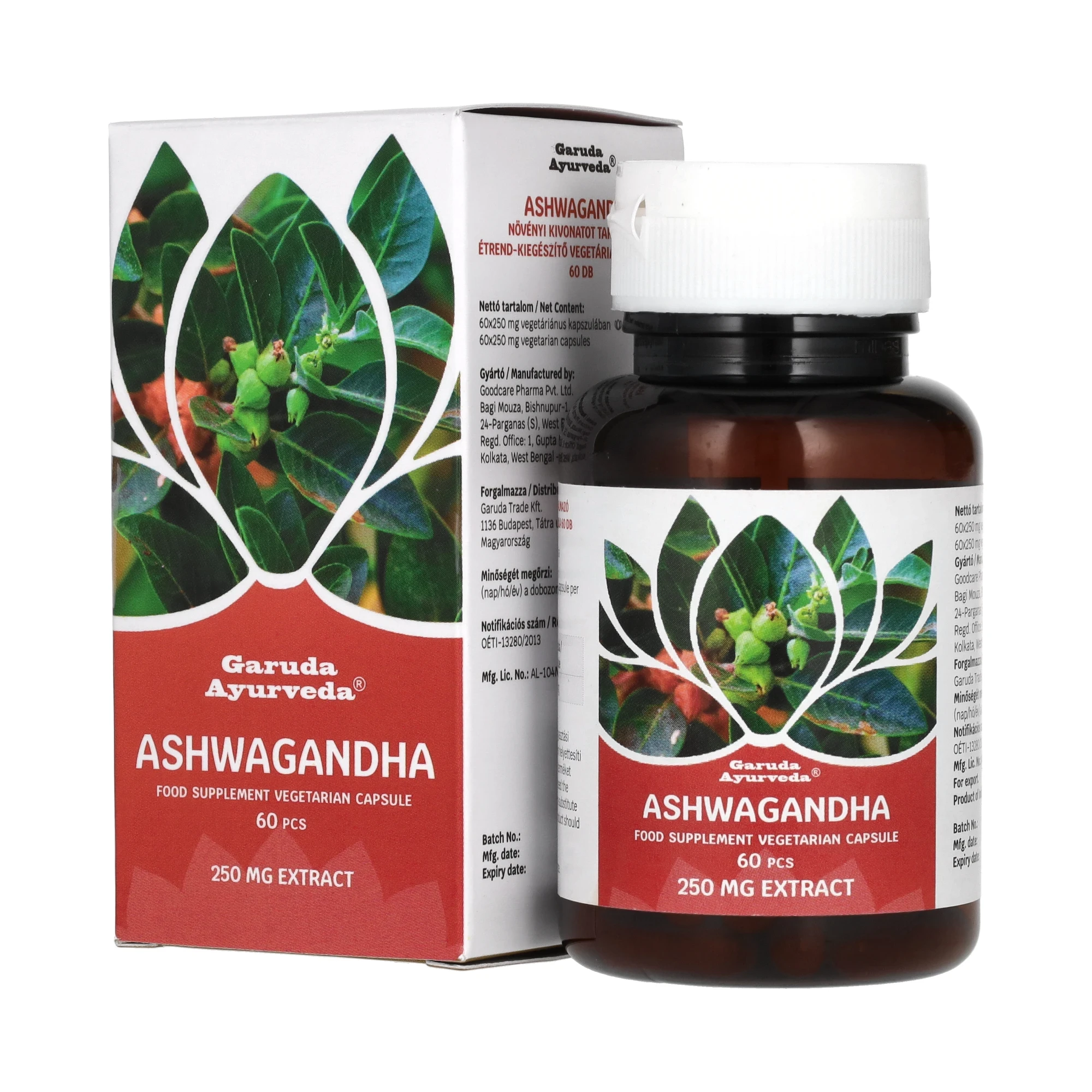 Garuda Ayurveda Ashwagandha vegetáriánus kapszula 60 db