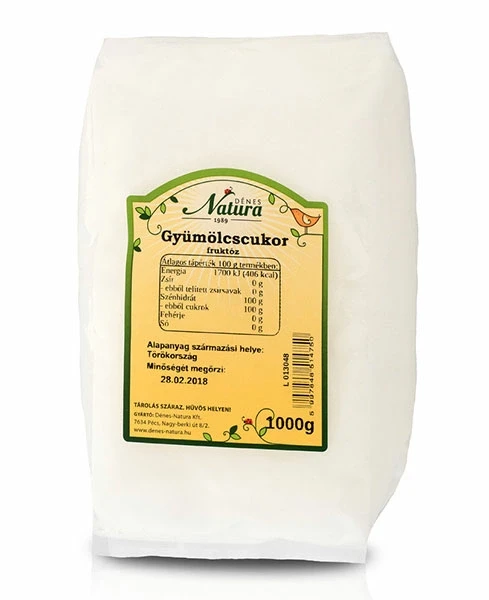 Gyümölcscukor (Fruktóz) 1000g Natura