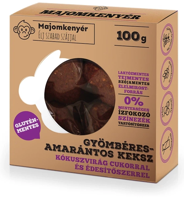 Majomkenyér gyömbéres amarántos paleokeksz 100g