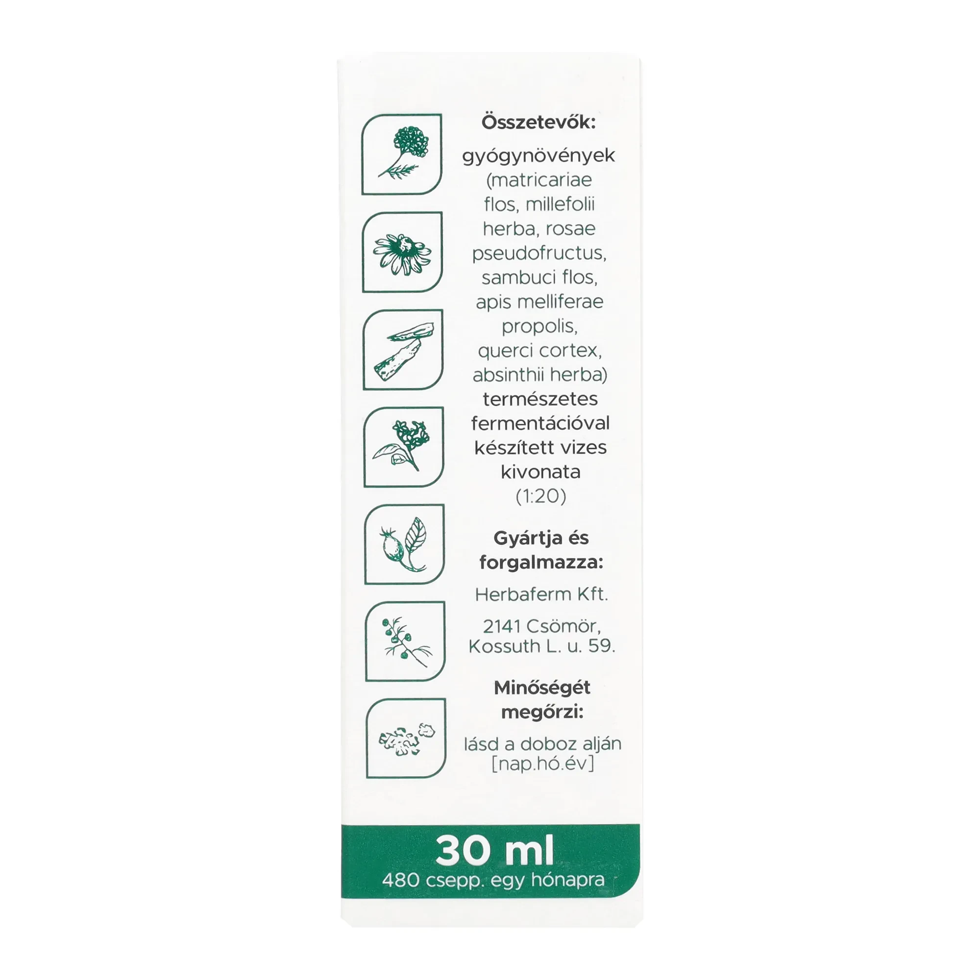 Herbaferm étrend-kiegészítő cseppek 30 ml