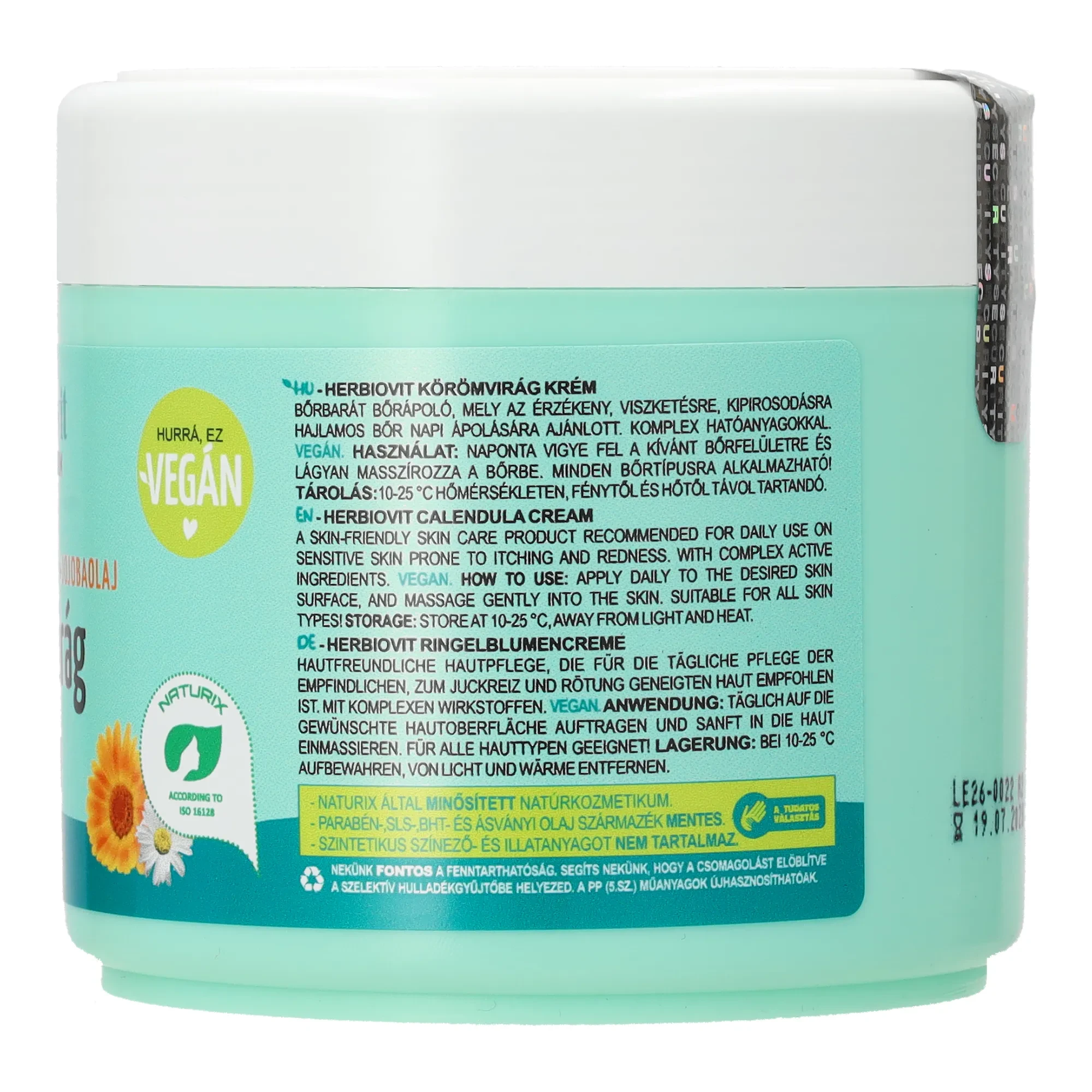 Herbiovit Körömvirág krém 250ml