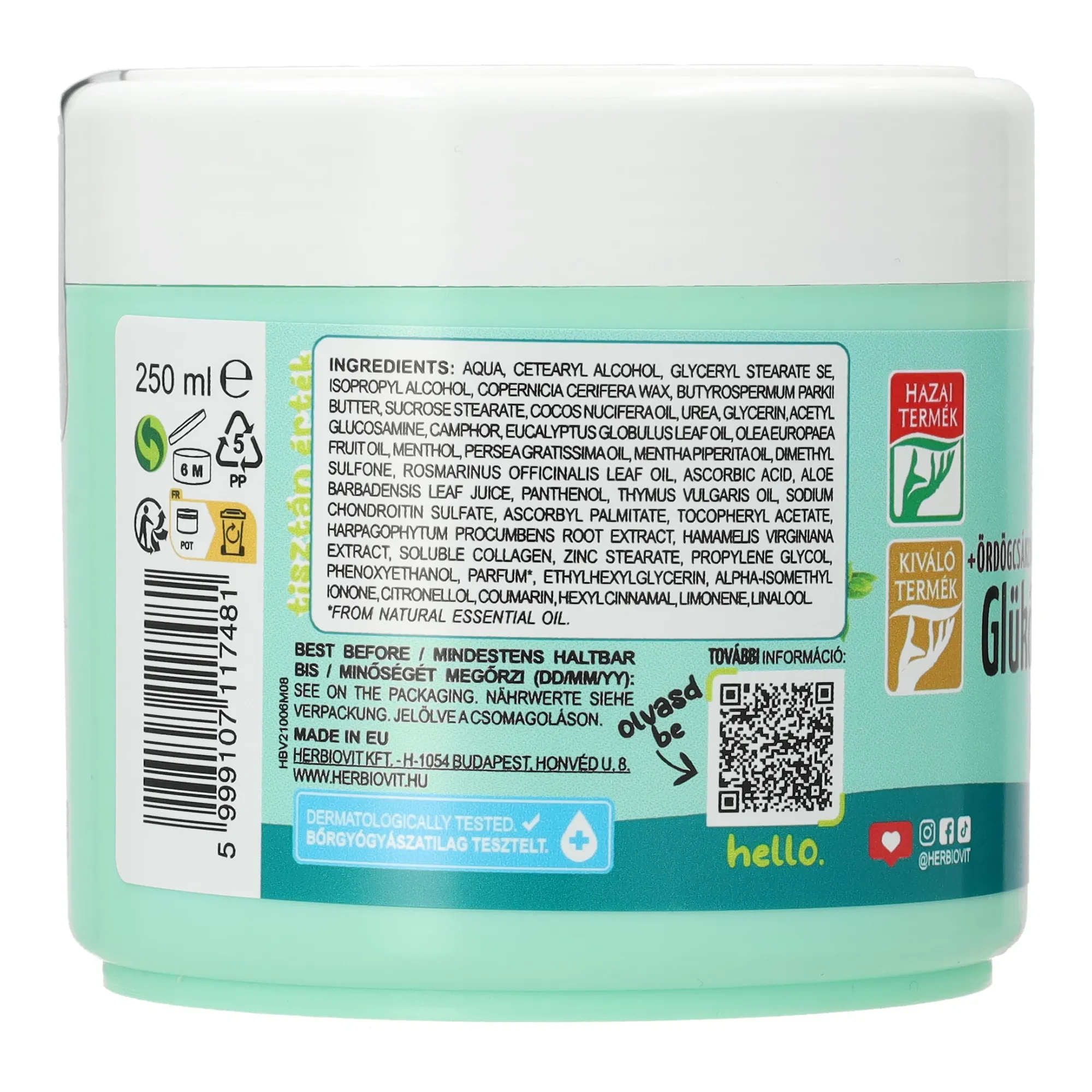 Herbiovit Glükózamin krém komplex 250ml