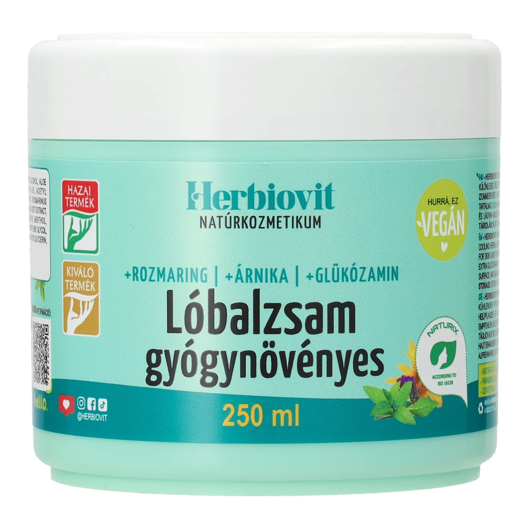 Herbiovit Lóbalzsam Gyógynövényes 250 ml
