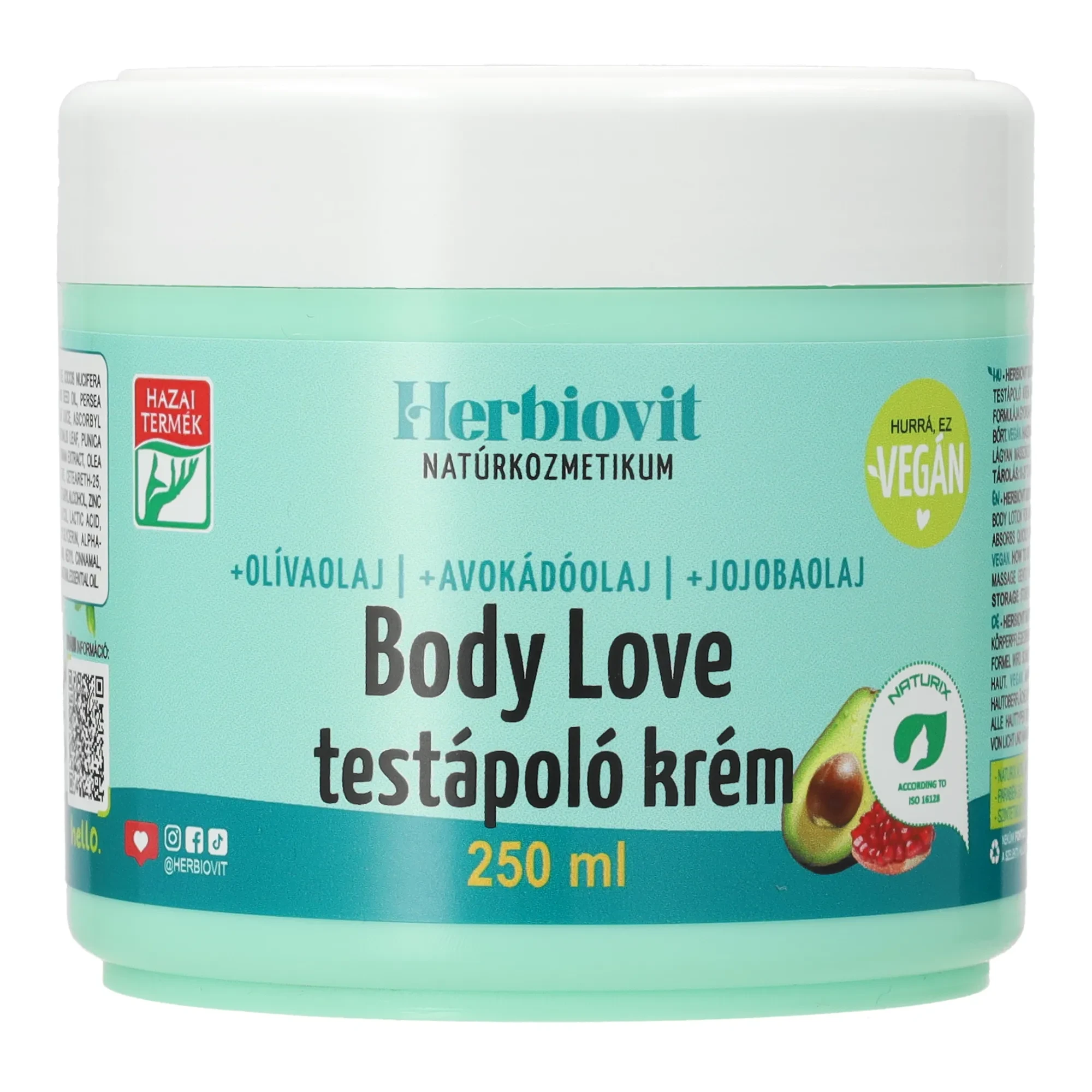 HerbiovitBody Love testápoló krém 250ml