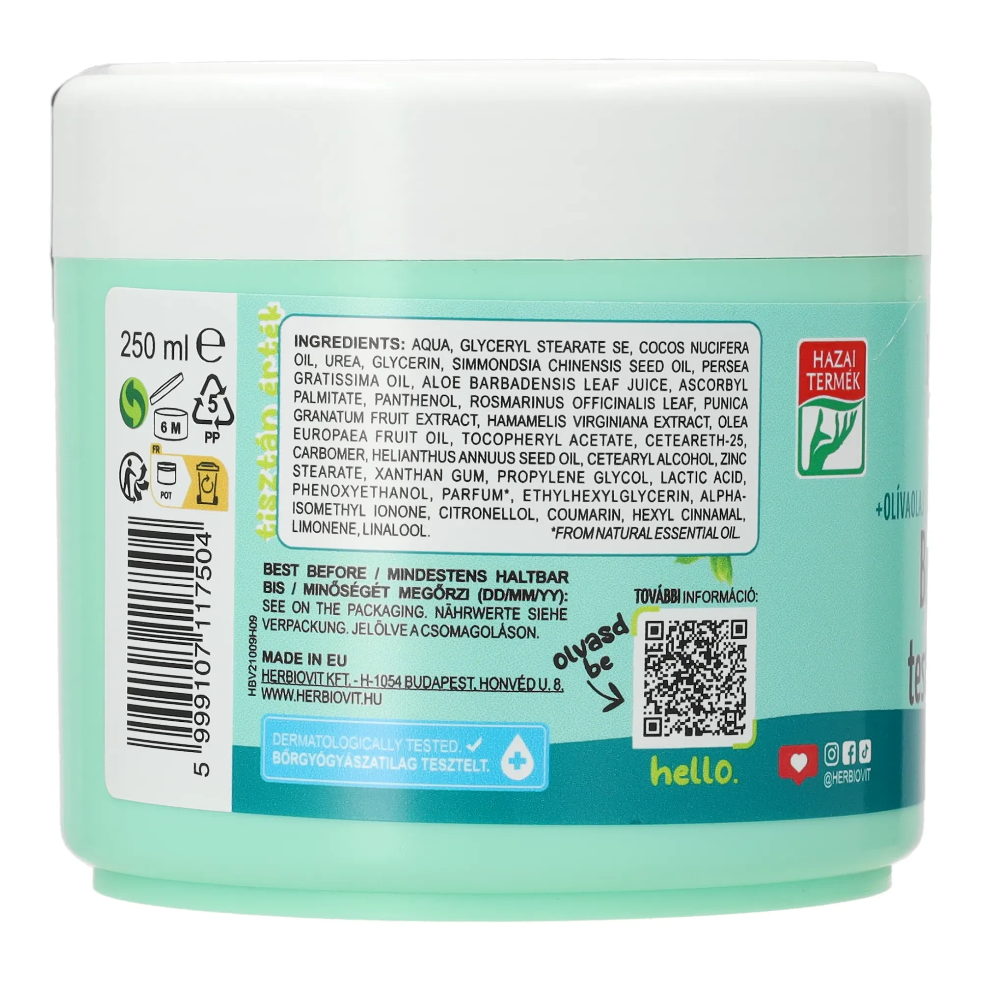 HerbiovitBody Love testápoló krém 250ml