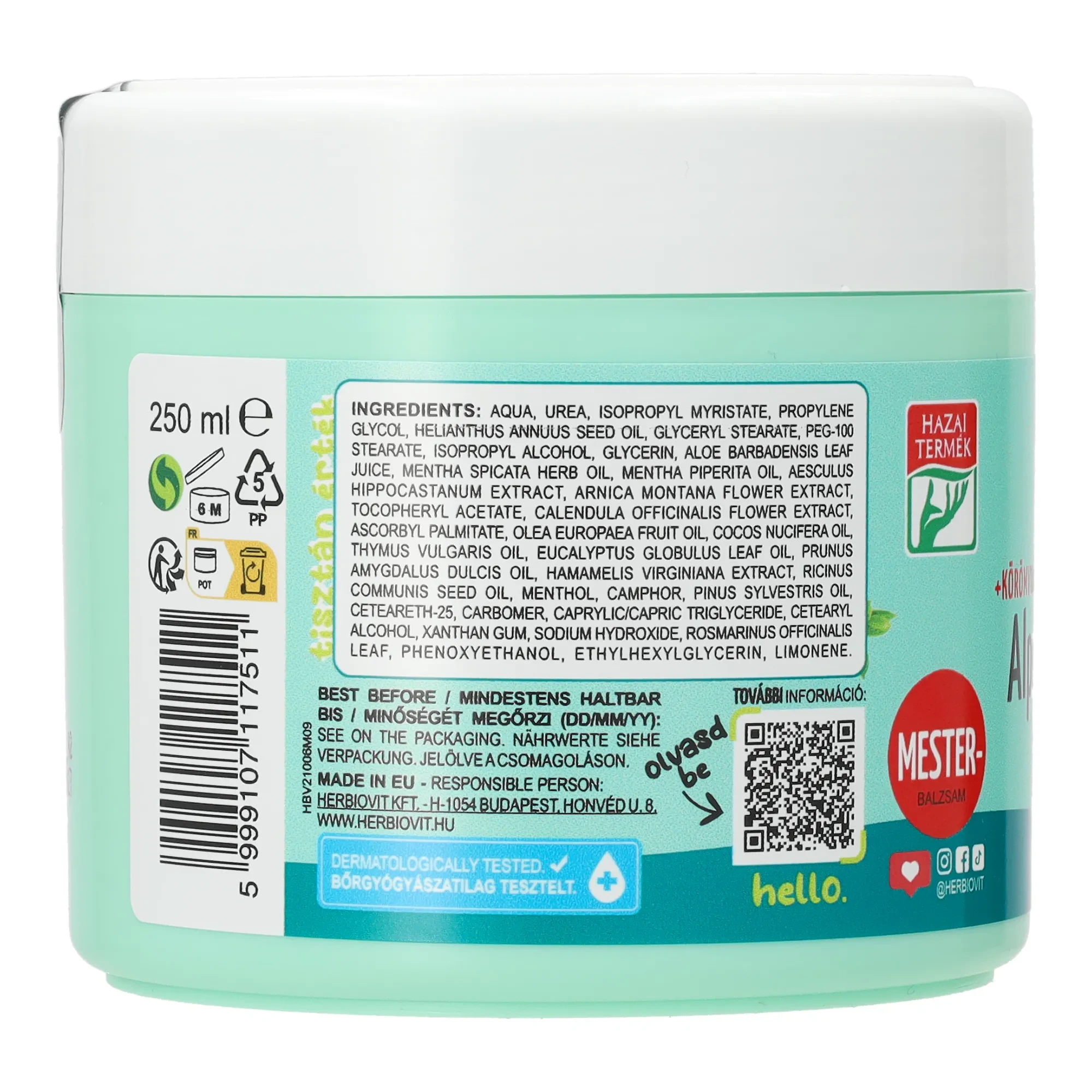 Herbiovit Alpesi balzsam natural 250ml