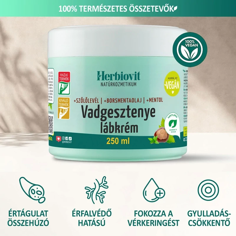 Herbiovit Vadgesztenyés lábkrém 250ml