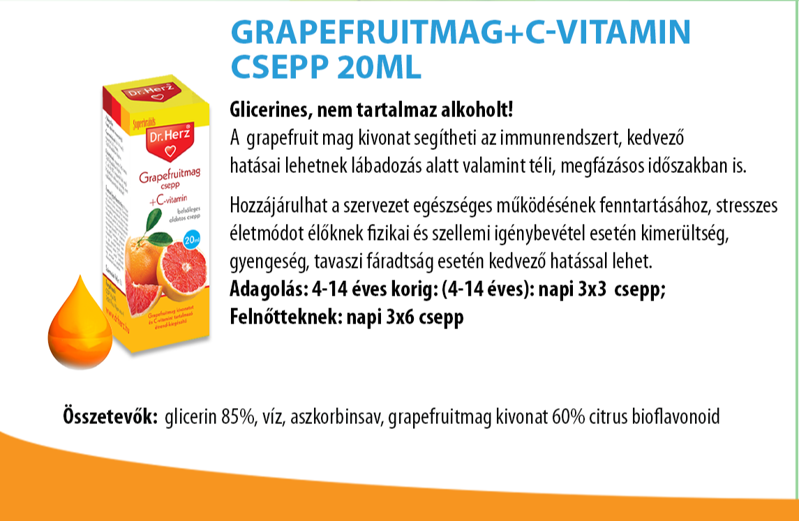 Dr.Herz Grapefruitmag csepp 20ml