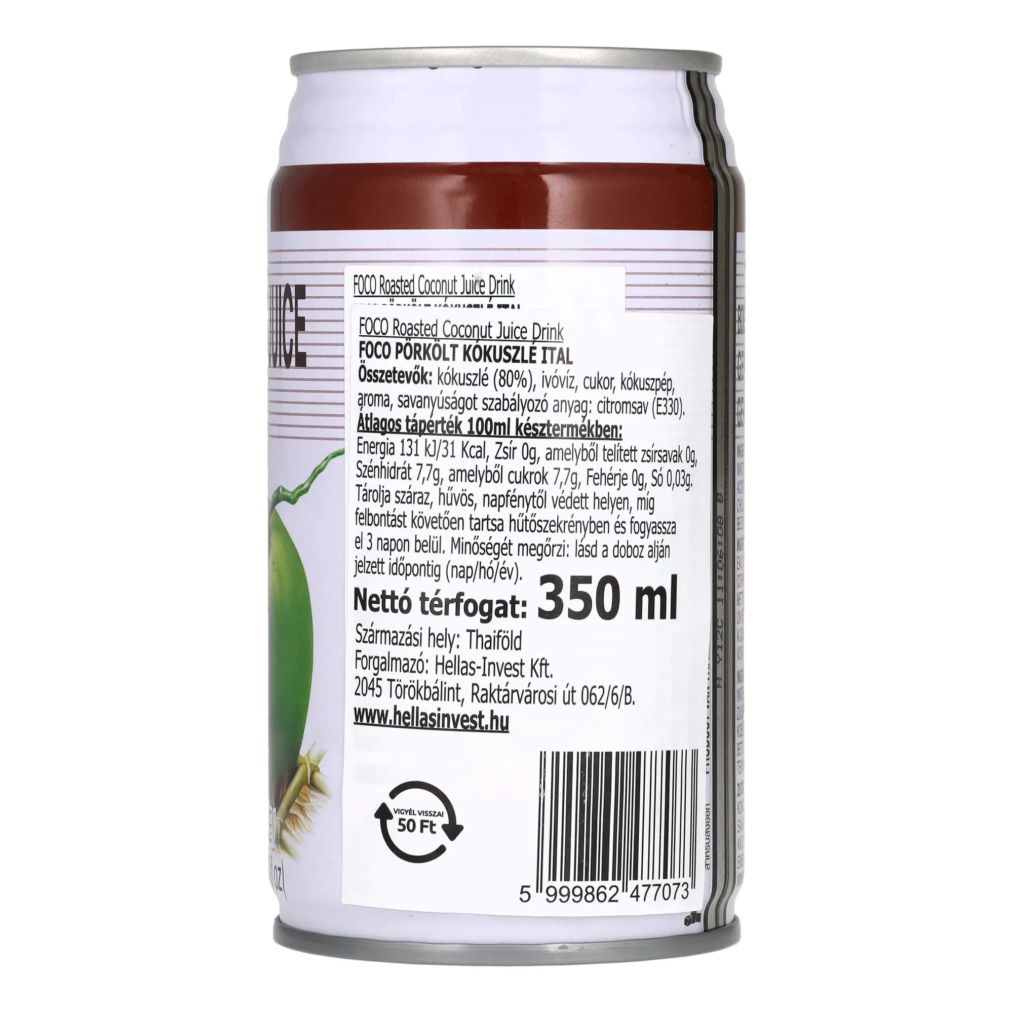 FOCO Pörkölt Kókisz Juice Ital can 350 ml