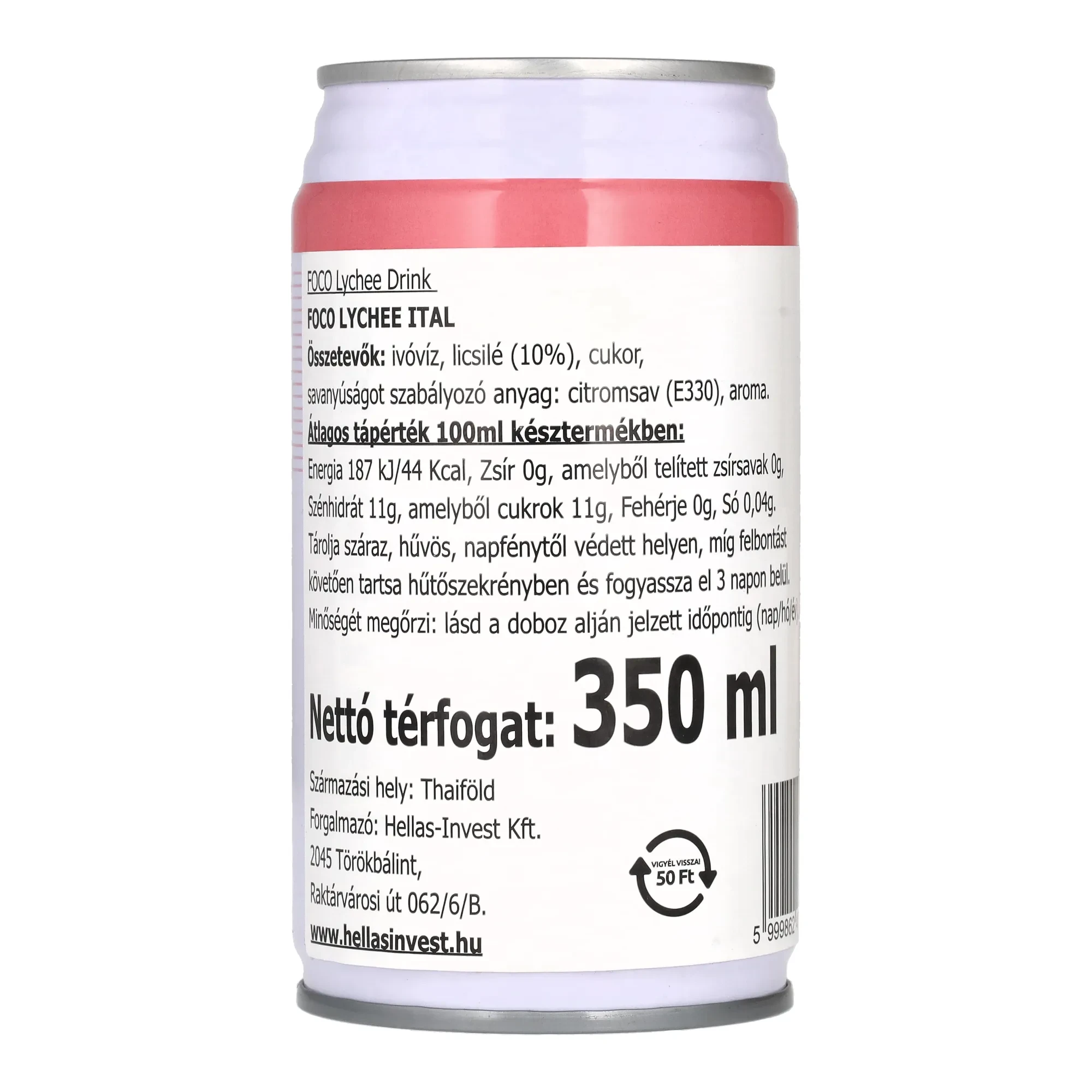 FOCO Lychee ital can 350 ml