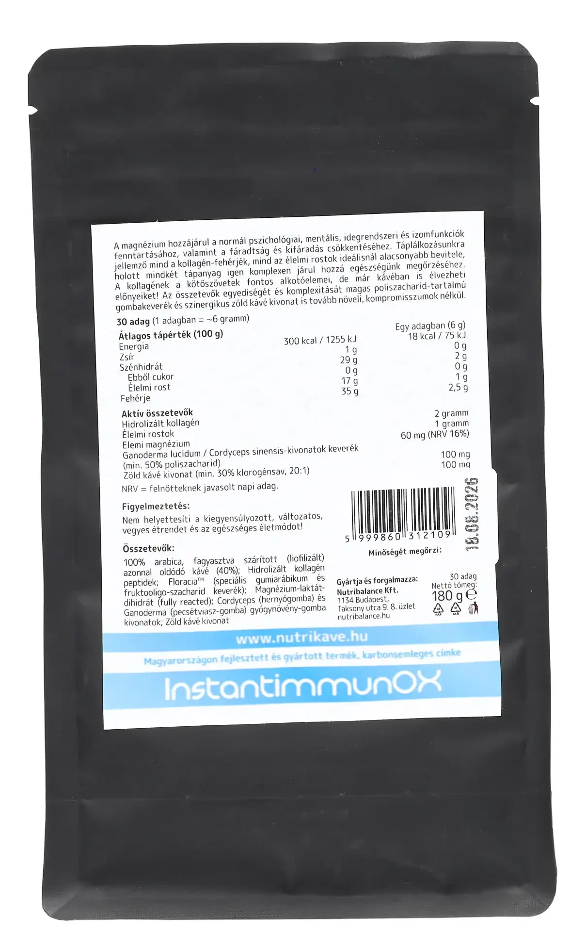 NUTRI-KÁVÉ INSTANT KÁVÉVAL 180G