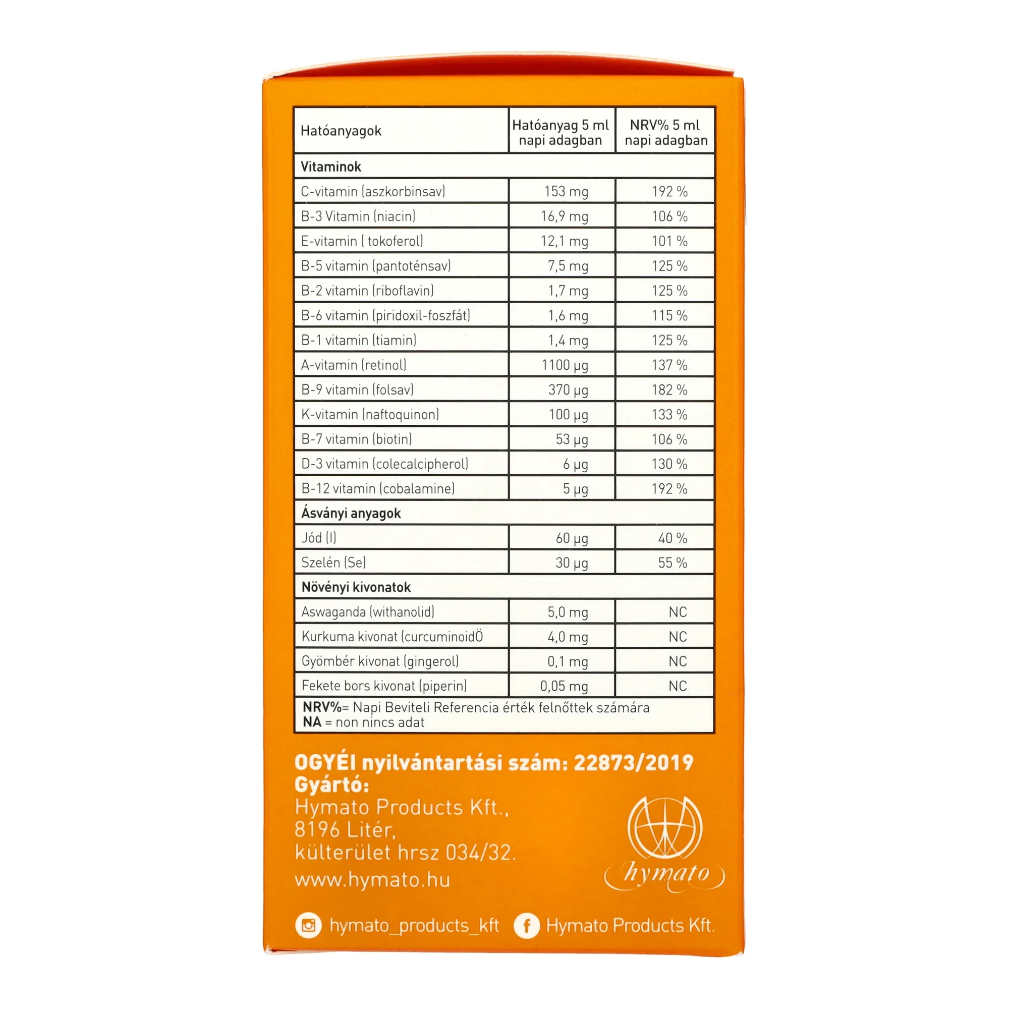 LIPOCELL Multivita liposzómás étrend kiegészítő 250 ml