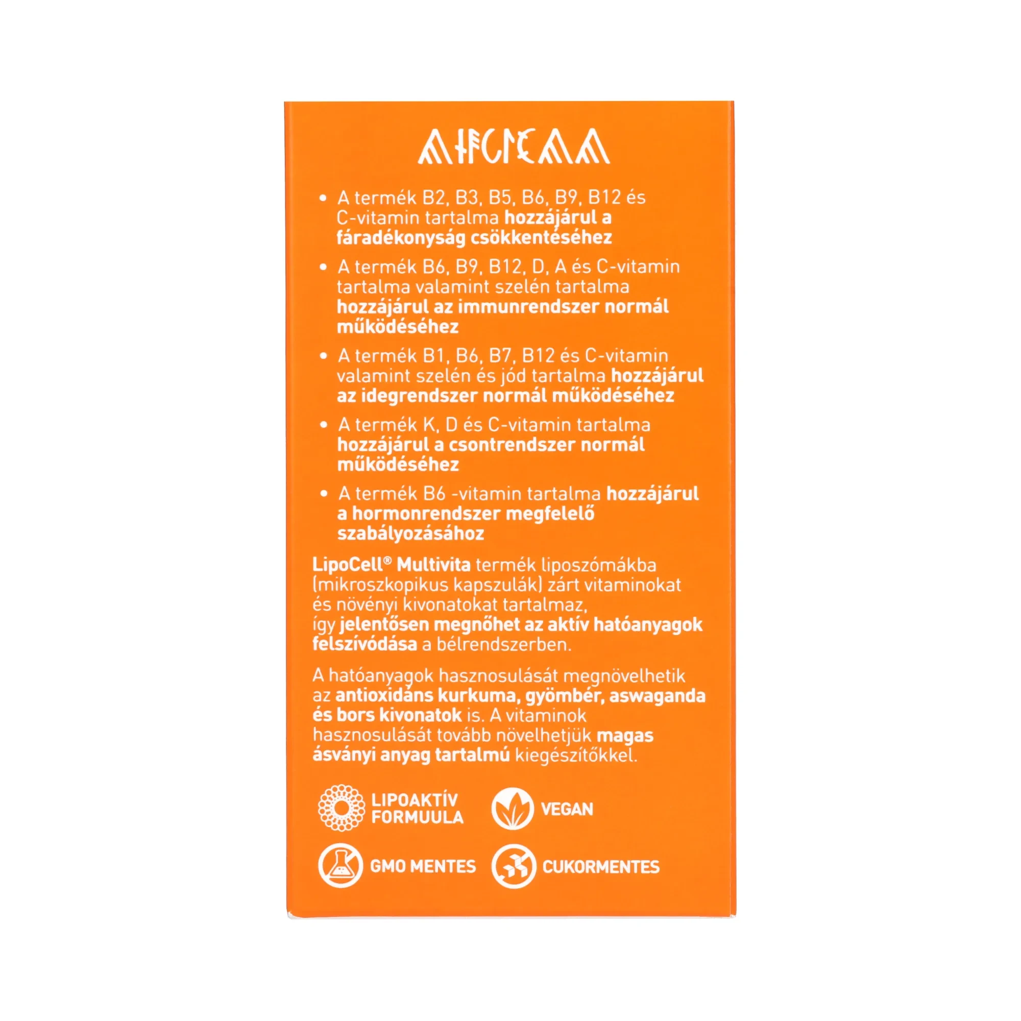 LIPOCELL Multivita liposzómás étrend kiegészítő 250 ml