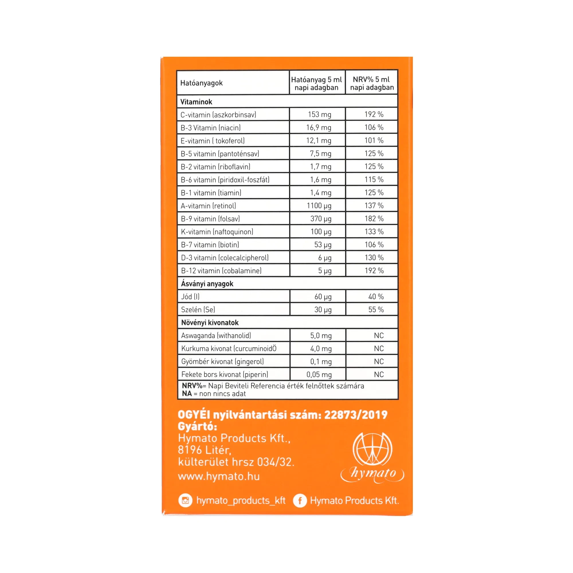 LIPOCELL Multivita liposzómás étrend kiegészítő 250 ml
