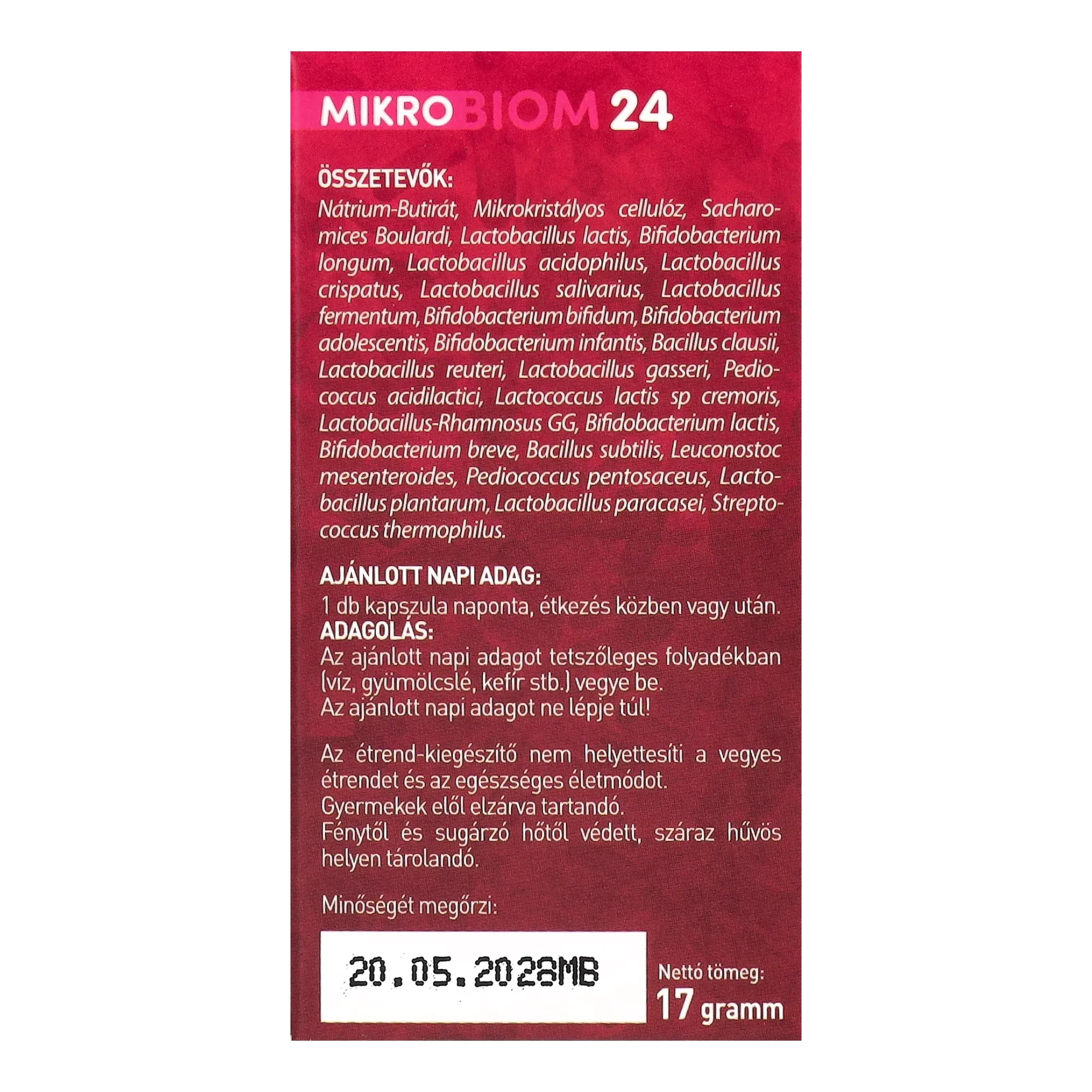 MikroBiom 24 kapszula 30db