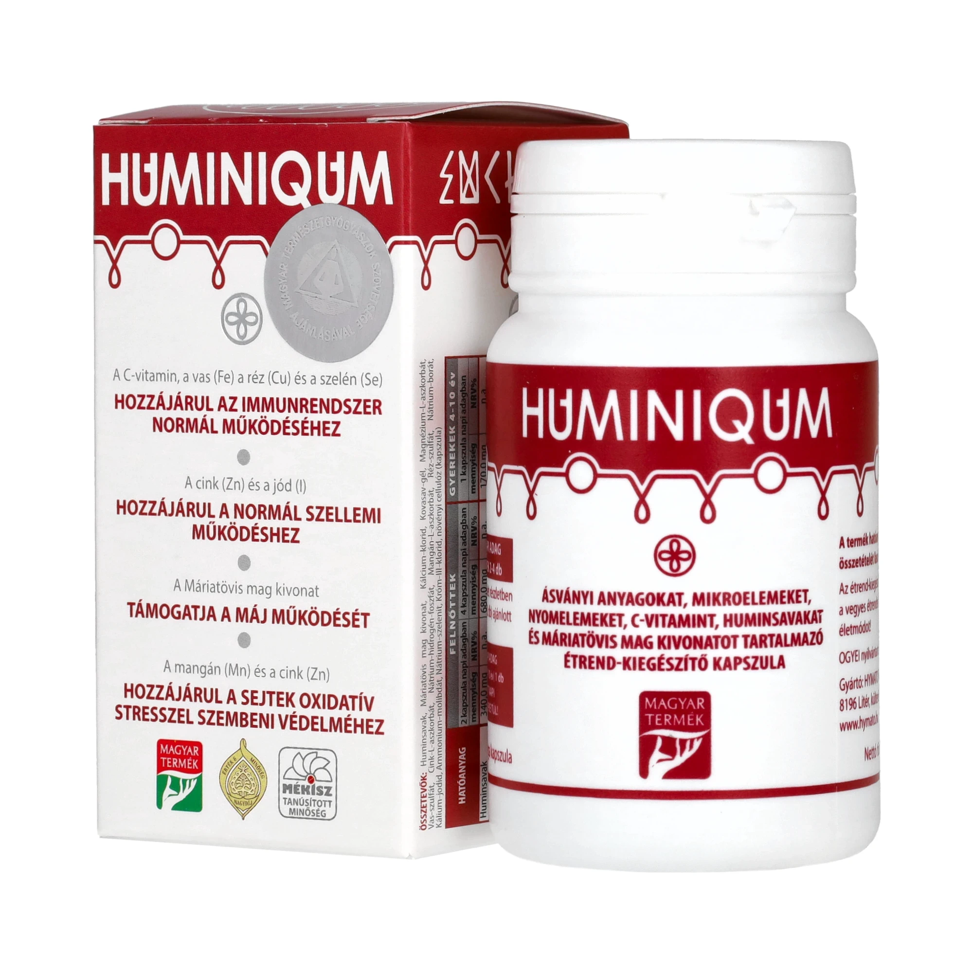 Huminiqum huminsav alapú kapszula 120 db