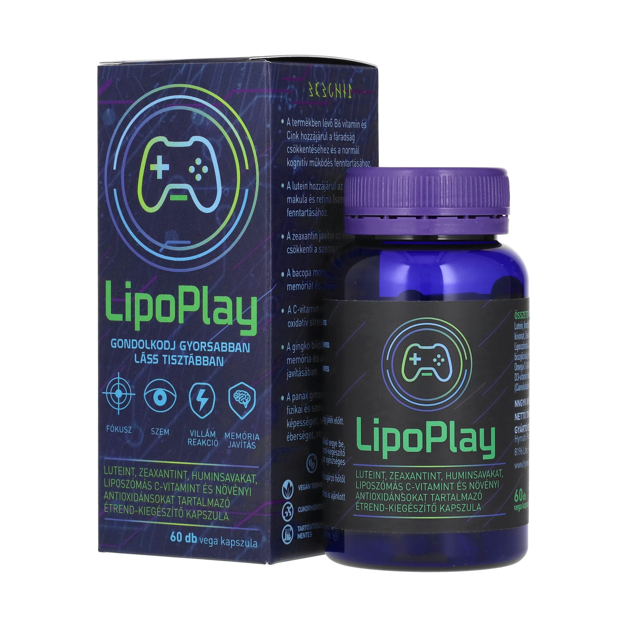 Hymato LipoPlay étrendkiegészítő kapszula 60db