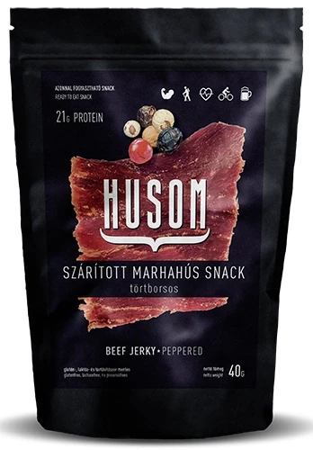 Husom szárított marhahús snack törtborsos 40 g