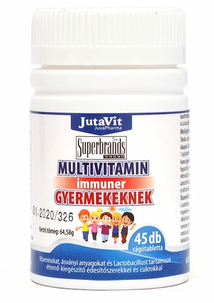 Jutavit Multivitamin Immunkomplex gyerekeknek tabletta 45db