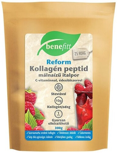 BENEFITT Reform Kollagén italpor, málna ízű 300g