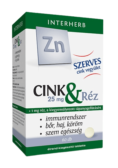 Interherb Szerves Cink és Réz 60db