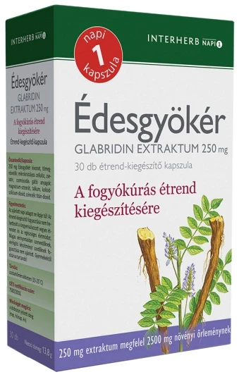 Interherb NAPI1 Édesgyökér Extraktum kapszula 30 db