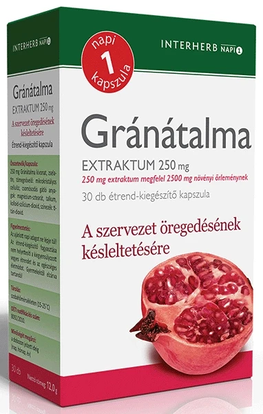 Interherb NAPI1 Gránátalma Extraktum 250mg 30db