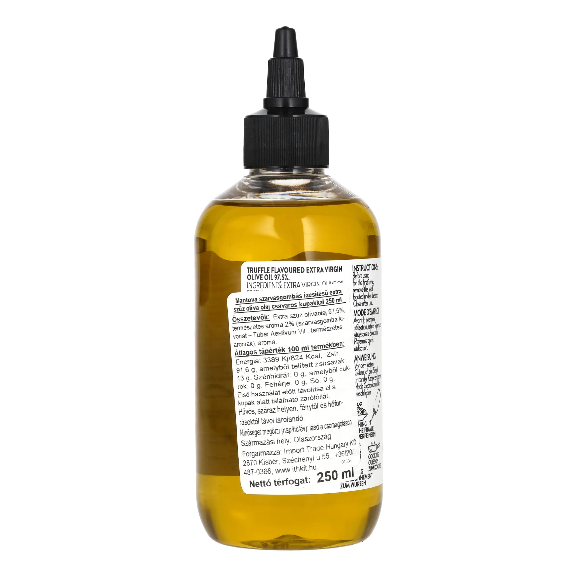 Mantova szarasgomba ízesítésű extra szűz olivaolaj csavaros adagolókupakkal 250 ml