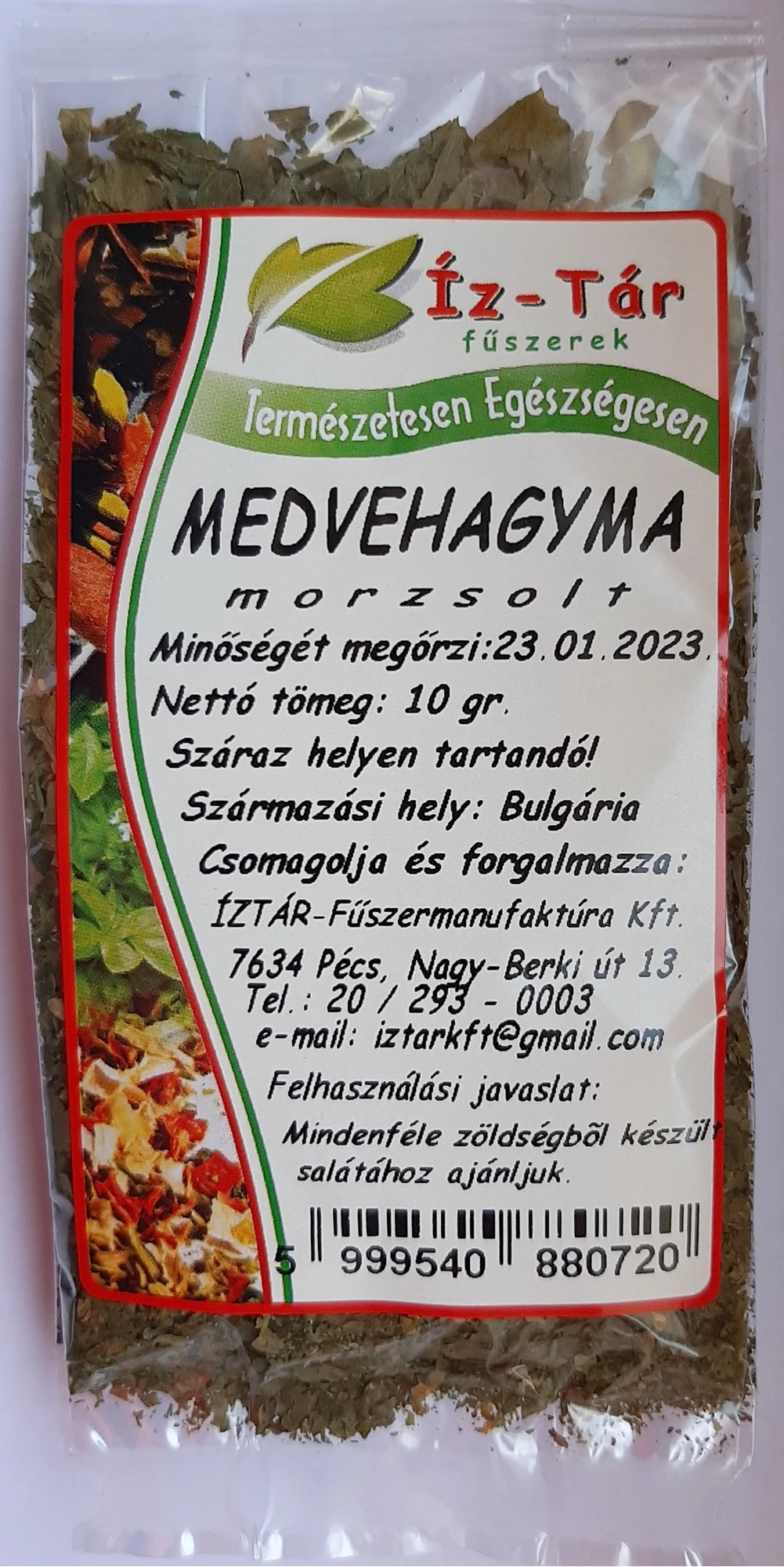 Íz Tár Medvehagyma morzsolt 10g
