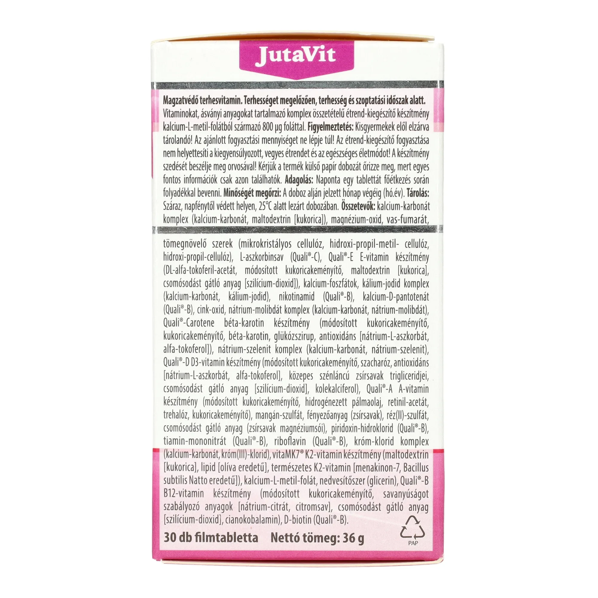 Jutavit Magzatvédő terhesvitamin 30db