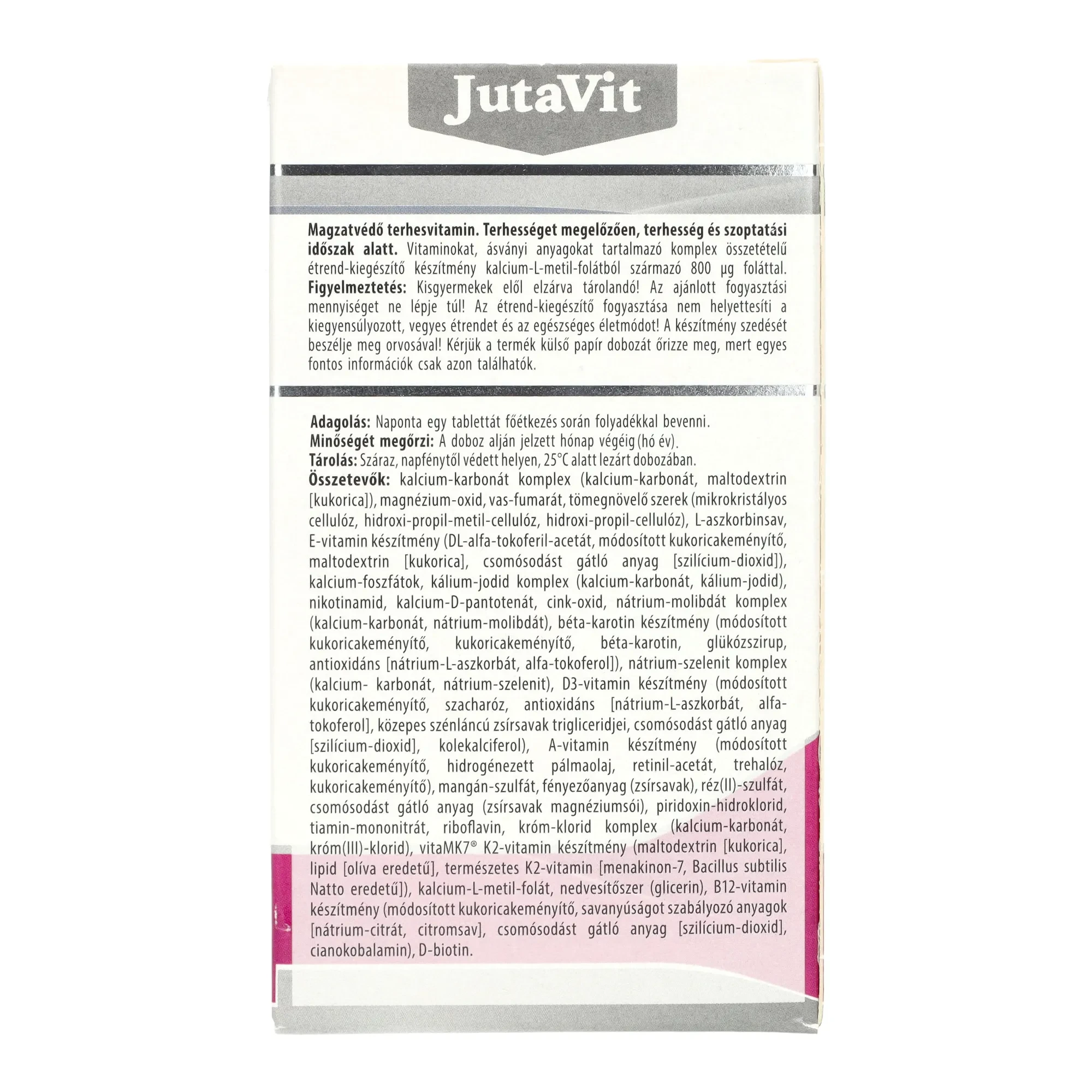 Jutavit Magzatvédő terhesvitamin 60db